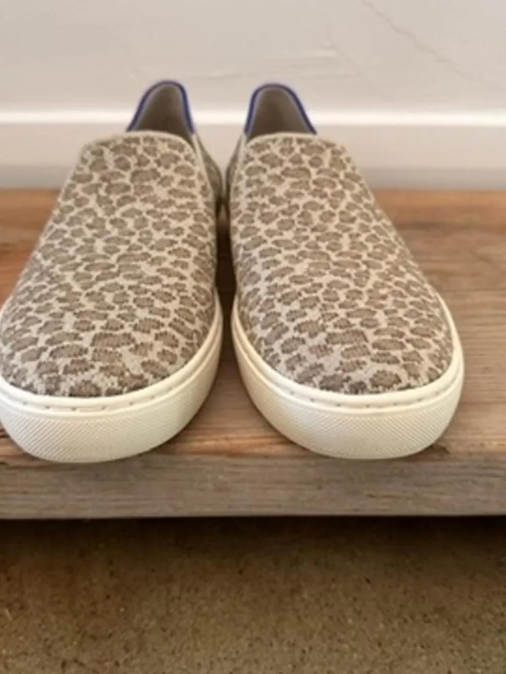 Rothy's‎ The Original Slip On Sneakers Size 7.5 Pebble Spot Cheetah